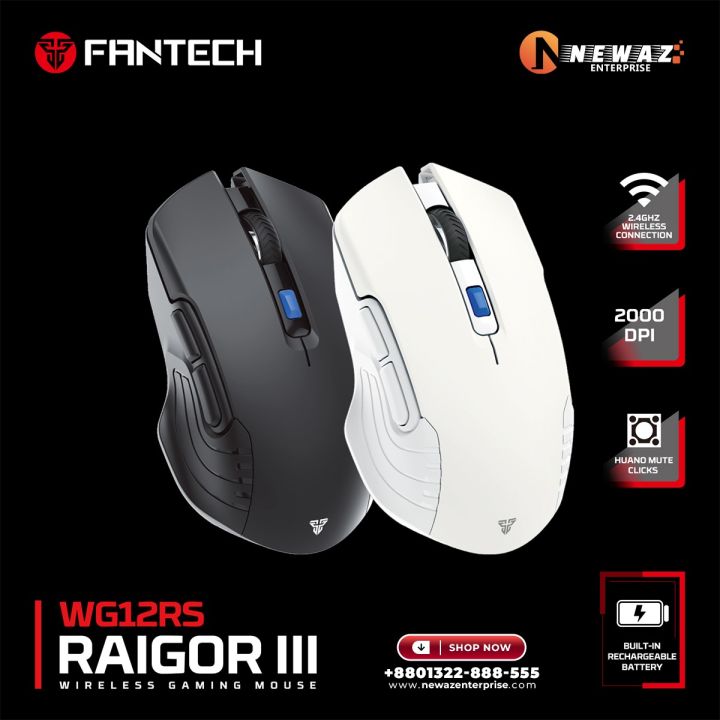 FANTECH%20WG12RS%20Raigor%20III%20Wireless%20Gaming%20Silent%20Mouse%20Pixart%203065%202000DPI%20Wired%20Mouse%20Poling%20125Hz%20Macro%20Button%20Mice%20-%20Image%202