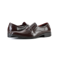 Vibrant Dark Chocolate Color Leather Formal Shoe For Men. 
