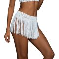 Crochet Beach Skirt Cover Up for Women Sexy Tassels Maxi Mini Skirts Bikini Knit Summer Beach Cover-Ups Swimwear Bottom.