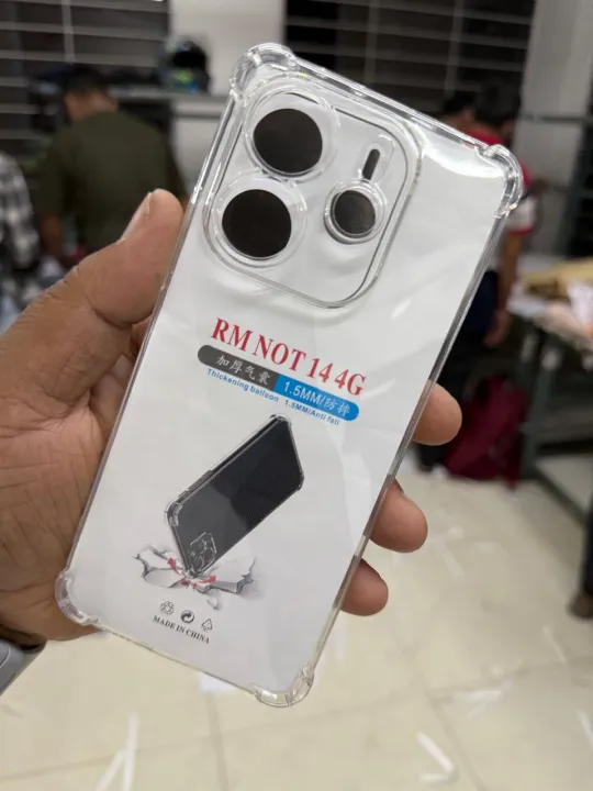 Redmi%20Note%2014%204g%20Back%20Case%7C%20Shockproof%20Soft%20TPU%20Case%20%7C%20Cushioned%20Edges%20for%20Ultimate%20Protection%20Back%20Cover%20for%20Redmi%20Note%2014%204g%20Back%20Cover%20(TPU,%20Transparent)%20-%20Image%202