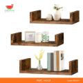 Modern Wood Wall Mount  Wall Shelf (Set of 3). 
