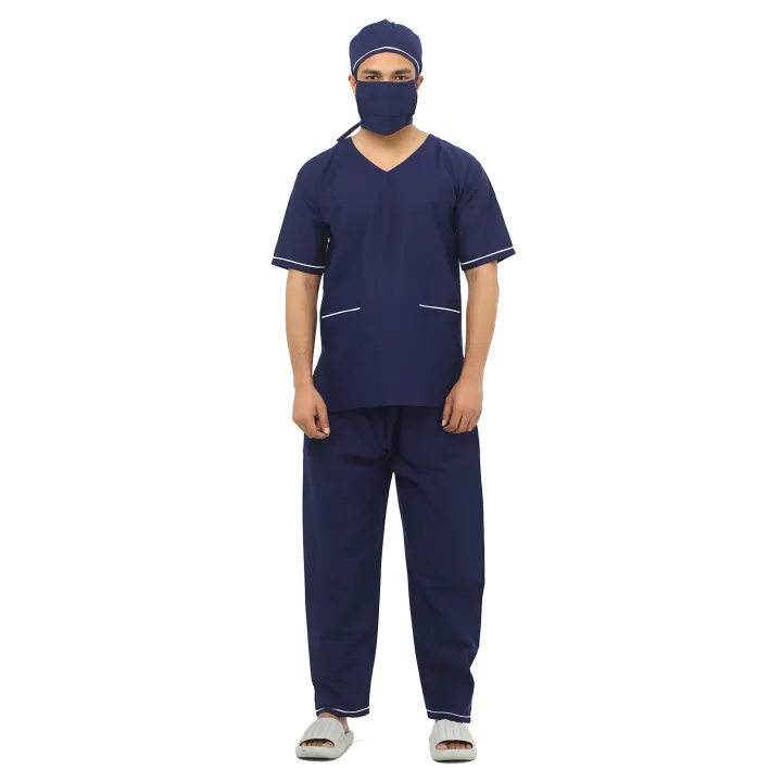 Doctors%20OT%20Dress/OT%20Dress/Male%20Female%20Doctors%20OT%20Dres%20With%20Full%20Set%20With%20Standard%20Cotton%20Febric%20For%20Medical%20Students%20&%20Nurse%20With%20Green,Sky%20and%20Navy%20Blue%20Colors%20-%20Image%203