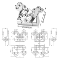 Toilet Seat Hinges Replacement Accessories Toilet Lid Hinges with Soft-Close Mechanism,Toilet Lid Hinges for All Toilet Seats. 