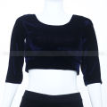 Velvet Blouses Best Qualityfull Three Quarter Sleeves For Women..