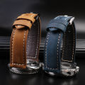 20 22 22 24 26m Quick Release Style Retro Leather Watch Crazy Horse Skin Leather Watch Watch Bracket Belt Gear S2 S3. 