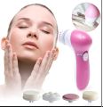 Electric Facial Cleaner 5 IN 1 Face Cleansing Brush Wash Machine Spa Skin Care Massager Blackhead Cleaning Facial Cleanser Tools. 