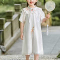 DSstyles Girls Hanfu Ancient Costume Chinese Style Princess Dress Traditional Cheongsam Qipao Outfits (3-8 Years Old). 