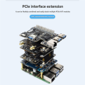 For 5 4-CH Board PCIe FFC Expansion Card PCIe to PCIe HAT Interface Supports Stacking Multiple PCIe HAT Modules. 