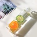 Transparent Plastic Water Bottle with Time Scale Large Capacity Leakproof Drink Bottle Drop-resistant Drink Cup For Sport Travel.
