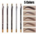 5 colors Waterproof Long-lasting Excellence Eyebrow Eyeliner Pencil Eye Makeup Beauty Tools Brown/Black With Sharpener Lid New. 