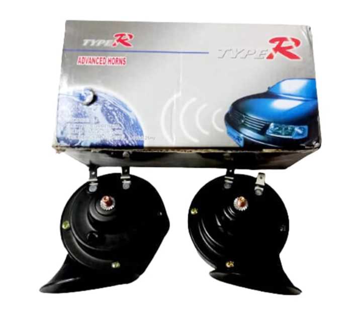 pop sound 1 Tone Loud Siren Horn For Motorcycle. Horn Type R 2 Pis