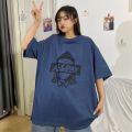 Short Sleeve T Women's T-shirt 2020 Spring and Summer New Clothes Students Korean Style Loose ins Style Printed Mid-Length Top.