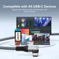 High Quality 5A Fast Charging Cable 240w Usb C to Usb C Cable Suitable For Computer Television Audio And Video. 