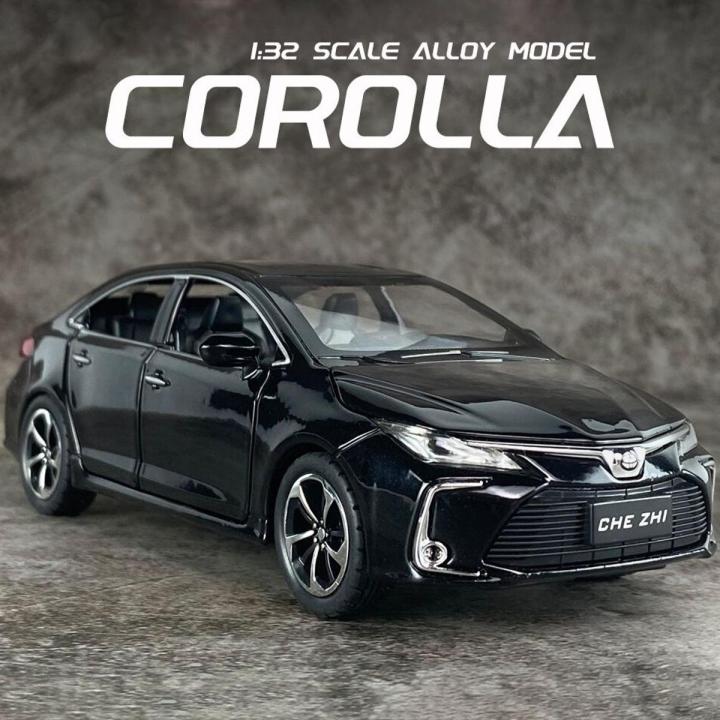 Toyota Corolla 1:32 Die Cast Model Car. Light Music & Pull Back Fiction with box  Made By CHE ZHE. - car toy
