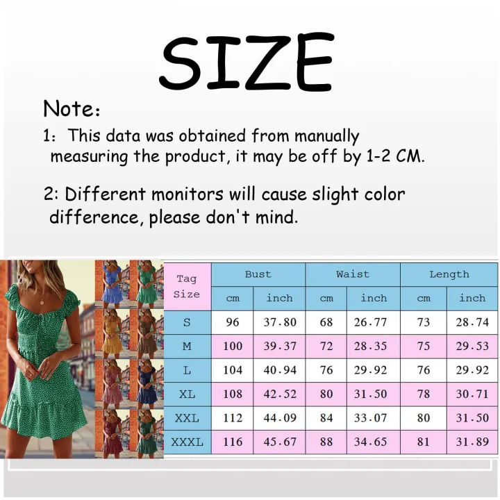 Casual%20Streetwear%20Summer%20Dress%20Women'S%20Summer%20Pleated%20Sleeve%20Neckline%20Print%20Dress%20Ruffles%20Mini%20Dress%20Sundress%20Korean%20Style%20-%20Image%206
