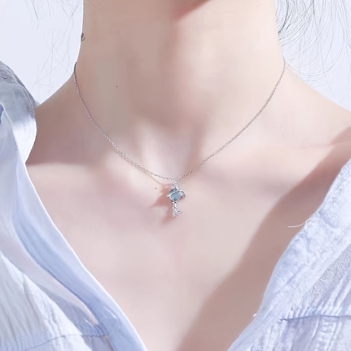 Fantasy%20Planet%20Necklace%20Female%20Student%20Good%20Friend%20Korean%20Style%20Trendy%20Simple%20Clavicle%20Chain%20Pendant%20Necklace%20for%20Women%20Girls%20Girlfriends%20Birthday%20Gifts%20-%20Image%205