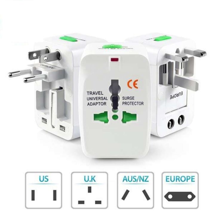 Universal International All In 1 Travel Adapter Multi Plug Power Socket Uk/Us/Au/Eu/Ca Converter - Multi Plug