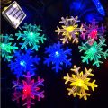 Snow Flake light 28 Led 5 Meter String Lights Multicolur Plug in Fairy String Lights,Indoor, Outdoor, Wedding Party, Christmas Tree, New Year, Garden Decoration. 