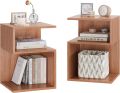 Side Table, Side Chest, Bed Table , Small Table, Stylish, Wooden, Sofa Side Table, Storage Around the Bed, Storage Stand, Scandinavian Style, Bedroom, End Table with Storage Shel Design by Nahid Furniture 22x16x12". 