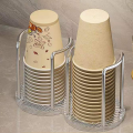 Luxury Disposable Cup Storage Holder Water Tea Cups Dispenser Rack Shelf with Longer Stick Mug Display Stand Home Organizer. 