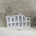 3D Nordic Style Small House Silicone Mold 12-hole House Candle Molds Mini Houses Plaster Concrete Cement Mould Aroma Soap Molds.