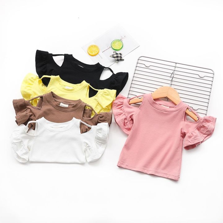 Blouse%20For%20Girls%20Shirts%20Summer%20Baby%20Shirt%20Cotton%20Off%20Shoulder%20Lotus%20Leaf%20Blouses%20Girls%20High%20Quality%20-%20Image%202