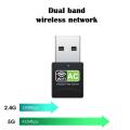 Dual Band USB wifi 600Mbps Adapter AC600 2.4GHz 5GHz WiFi PC Mini Computer Network Card Receiver 802.11b/n/g/ac. 