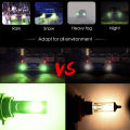 【Xiaofeng】LED headlight lamp 9-30 v 3000lm car green lime light bulb. 