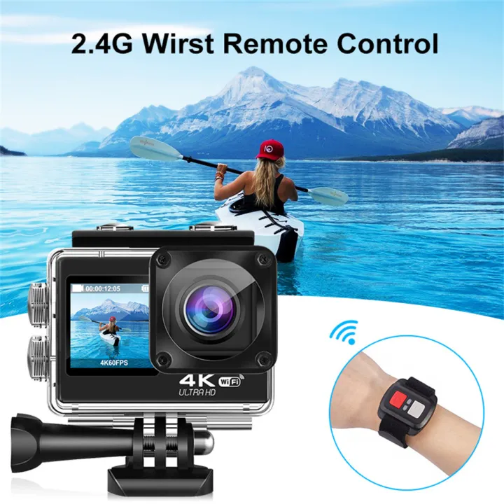 Q60AR%204K%2030FPS%2024MP%20WiFi%20Action%20Camera%20Waterproof%20170%C2%B0Wide%20Angle%20Len%20Dual%20Screen%20Display%20Video%20Camera%20For%20Outdoor%20Sports%20Cycling%20Diving%20-%20Image%208