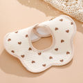 Pure Cotton Baby Saliva Napkin Male Baby Bib Pure Cotton Waterproof Saliva Napkin Newborn Rice Pocket Bib -1pcs. 