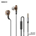 Remax RM-670 Wired 3.5mm Earbuds In-Ear Headphones Stereo Sound Quality Transparent Design Earphones Earbuds. 