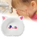 Small Wash Basin Newborn Wash Basin Washing up Basin for Picnic RV Traveling white cat. 