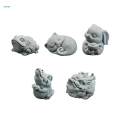 Tea Pet Animal Sculpture Cute Gift for Tea Lover Friend Animal Ornament Animal Statue Animal Figurine for Office Bookcase Tea Table Tea Room. 