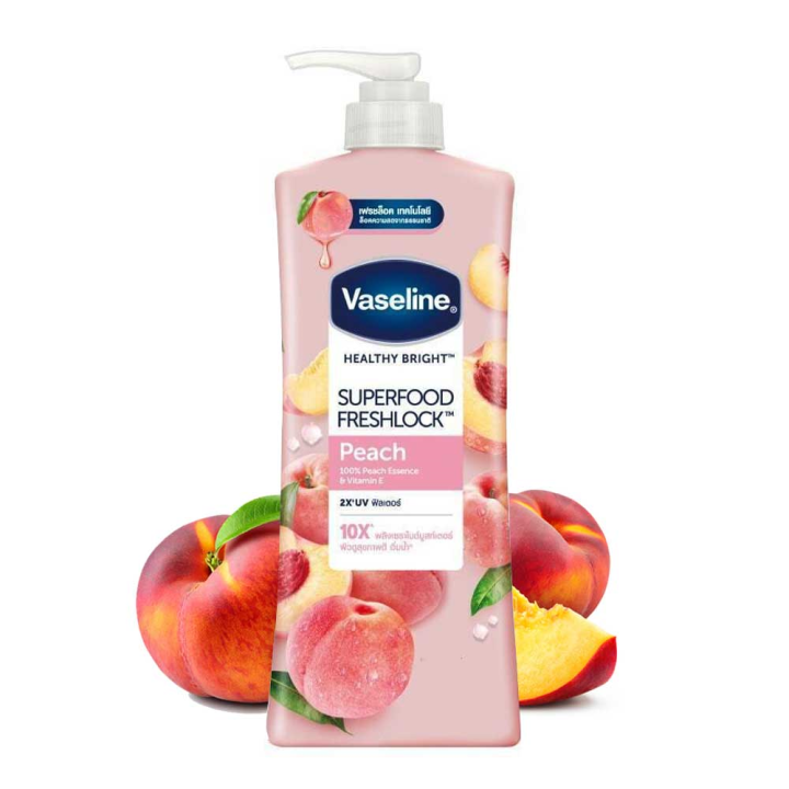 International Vaseline Healthy Bright Superfood Freshlock Peach Body Lotion 320 ml