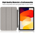 For Xiaomi Redmi Pad SE Case With Pen Holder Leather Acrylic Clear Back Shockproof Cover For Funda Redmi Pad SE Smart Case 11.