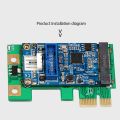 【Lejia】to Mini PCIE Card, Efficient, Lightweight Portable Mini PCIE to USB3.0 Adapter Card.