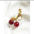 High-Grade Cherry Charm Elegant Exquisite Women'S Bag Accessory Trendy Individualized Keychain Pendant for Women Handbags Car.
