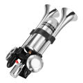 Double Tube Horn With Air Outlets Car Horn 12.0V 24V General Car Horn Loudspeaker Auto Modification Parts One Tube 105dB Double Tubes 210dB. 