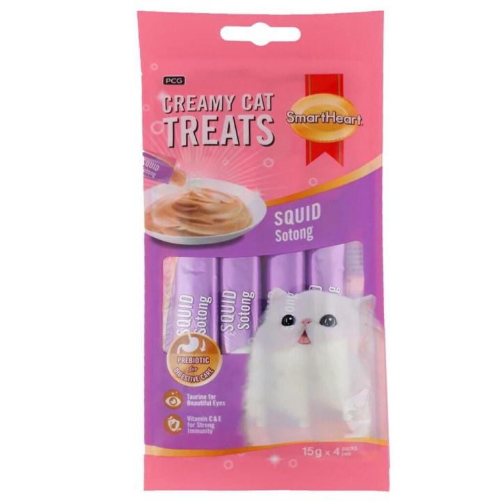 Creamy Cat Teeats  Sotong 15gm 4packs pek 60gm