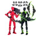 Desktop Decoration 3D Printed T13 Action Figure Shapeshift Robot ABS Robot Dummy Action Figures Multi-Jointed Movable Model.