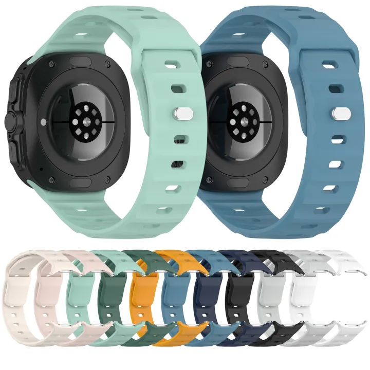 For%20Samsung%20Galaxy%20Watch%20Ultra%2047mm%20Solid%20Color%20Reverse%20Buckle%20Silicone%20Watch%20Band%20-%20Image%206