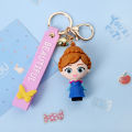 Disney Elsa Princess Keychain Frozen Cute Snow Treasure Doll Car Keyring Pendant Couple Schoolbag Ornament Keychain..