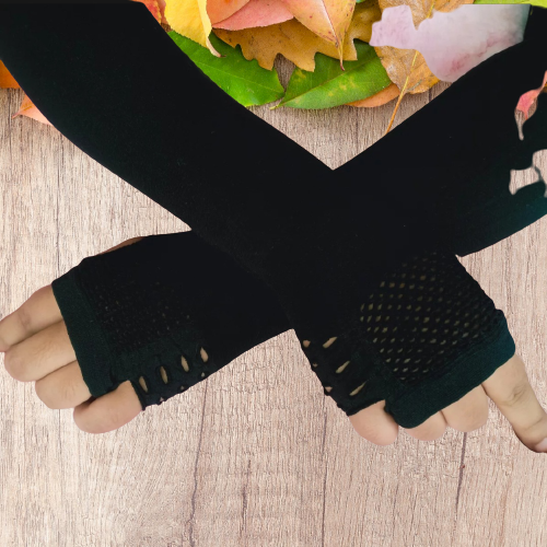 Fingerless%20Gloves%20for%20women%20High%20Quality%20Half-Finger%20hand%20gloves%20for%20women%20Black%20Skin%20-%20Image%204
