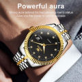 Olevs 5526 Luxury Diamond Quartz Watch for Men. 