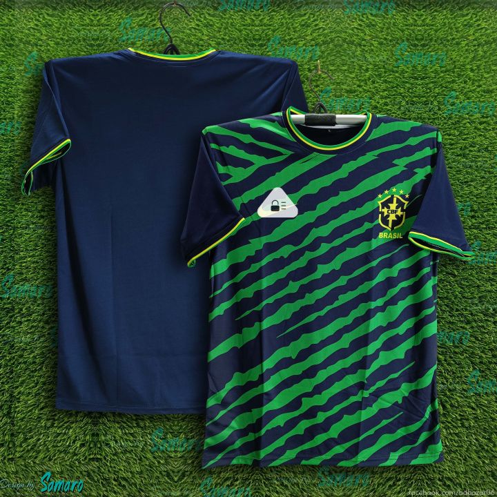 Brazil%20Short%20Sleeve%20Football%20Training%20Jersey%20For%20Man%20-%20Half%20Sleeve%20-%20Brazil%20Training%20Jersey%202026/2027%20-%20Image%204