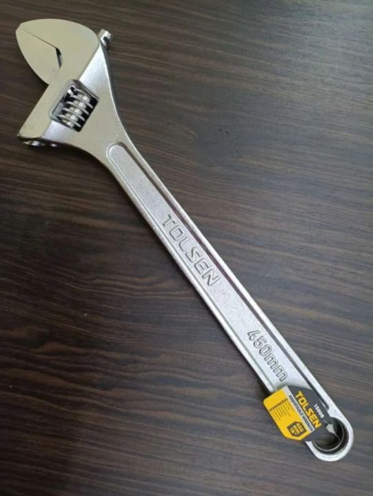 TOLSEN%2018"%20Adjustable%20Wrench%20450mm%20Chrome%20finish%20Model%2015006%20-%20Kings%20Trading%20-%20Image%204