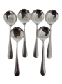 Stainless Stee Long Handle Spoon Round Soup Spoon Tea Set 6 pcs.