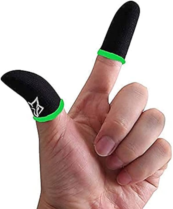 2 pcs / 1 Pair Breathable Mobile PUBG Finger Sleeve Press Trigger Game Controller Sweatproof Gloves for PUBG Gaming