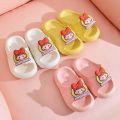 JJ-E5-2 Girl's Flat Sandals Summer Indoor EVA Thick Soft-soled Children's Home Slippers.