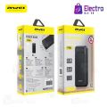 Awei P6K 20000mAh Fast Charging Dual USB Port Powerbank Micro USB and Type C Input Power Bank Black. 